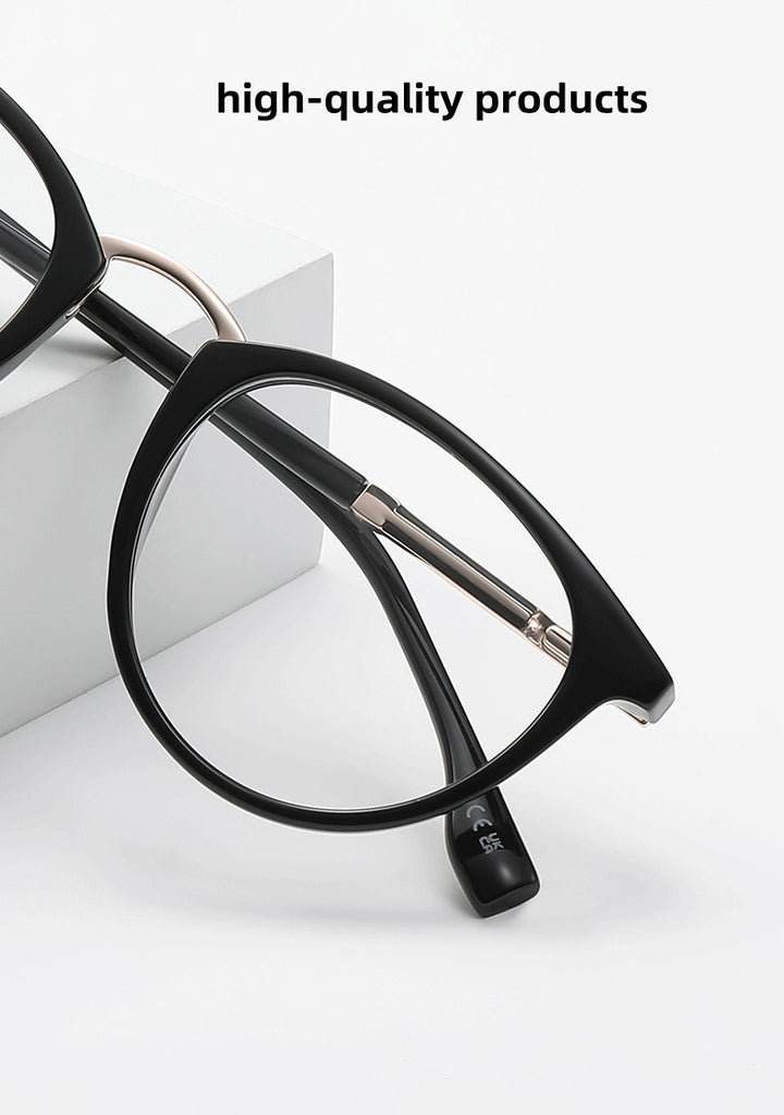 Kocolior Womens Full Rim Round Acetate Photochromic Reading Glasses 67241 — view 2 | Kocolior at FuzWeb
