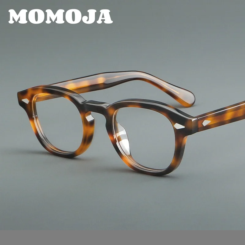 Momoja Unisex Full Rim Oval Square Acetate Eyeglasses 24052