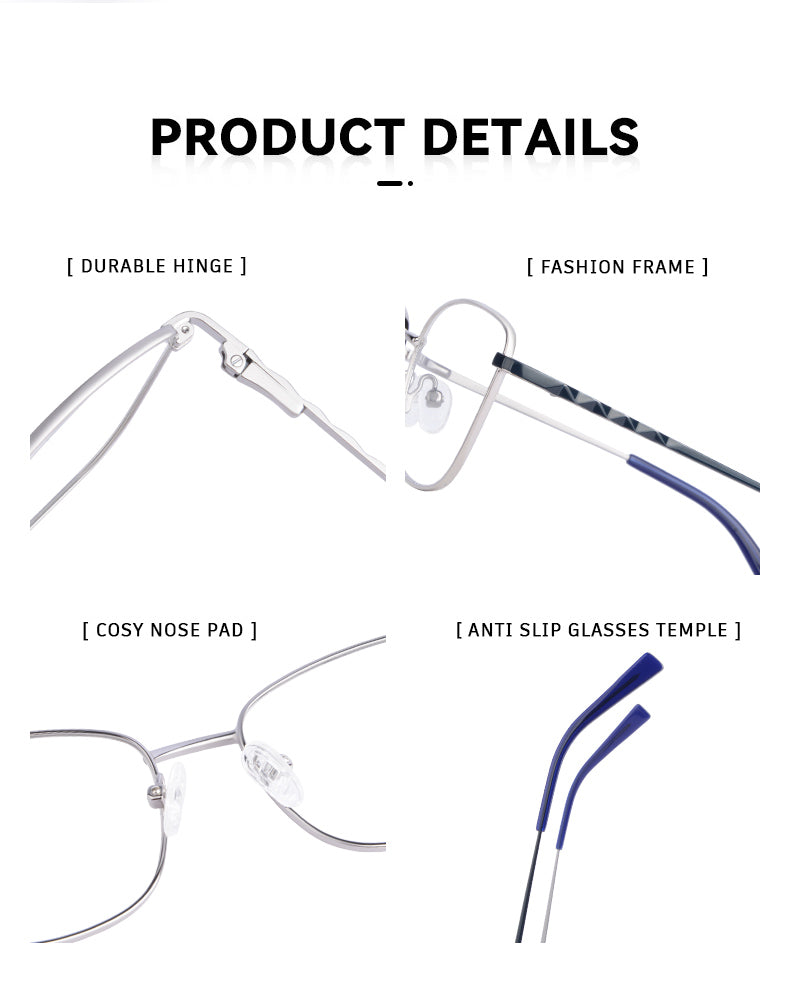 Kansept Womens Full Rim Square Cat Eye Alloy Reading Glasses 72503 — view 2 | Kansept at FuzWeb