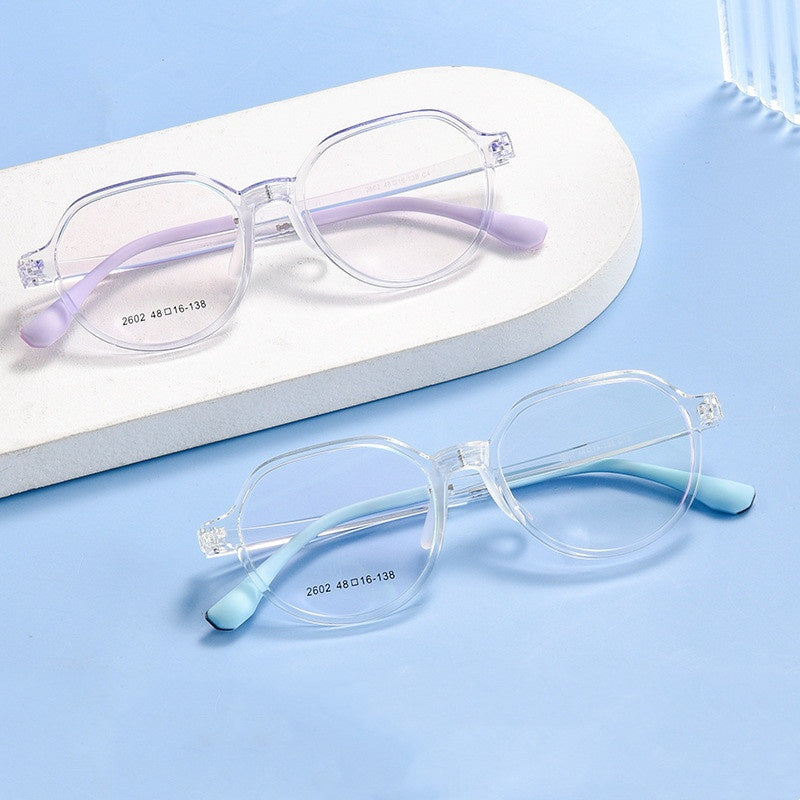 Chashma Unisex Children's Full Rim Round Tr 90 Titanium Eyeglasses 2602.