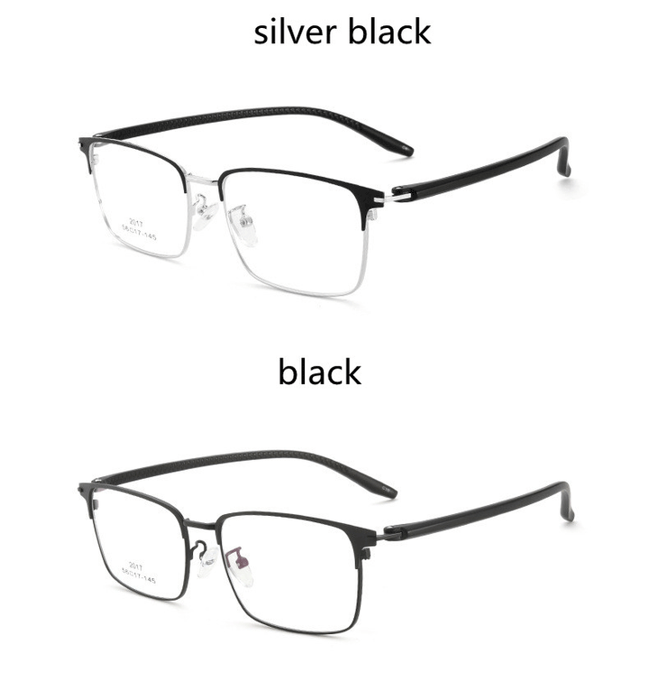 Kocolior Mens Full Rim Square Acetate Alloy Hyperopic Reading Glasses 2017 — view 5 | Kocolior at FuzWeb
