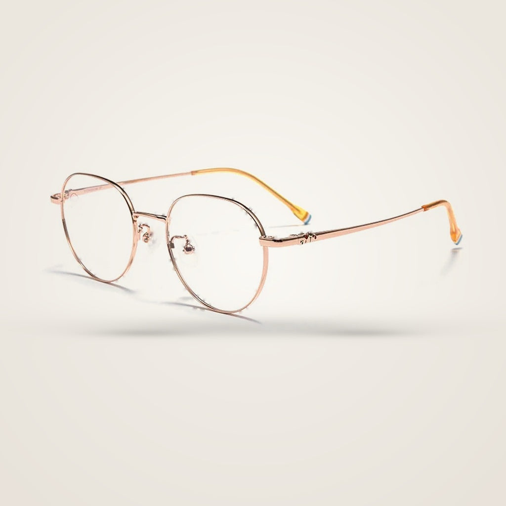 Bclear Unisex Full Rim Polygon Pure Titanium Eyeglasses T1029F — view 2 | Bclear at FuzWeb