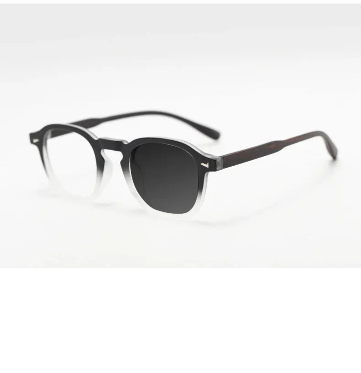 Kocolior Unisex Full Rim Square Tr 90 Alloy Photochromic Reading Glasses 75261.