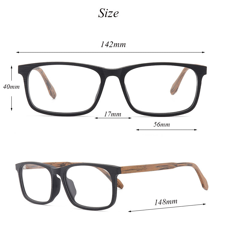 Hdcrafter Unisex Full Rim Polygon Square Acetate Eyeglasses 961691 — view 1 | Hdcrafter Eyeglasses at FuzWeb