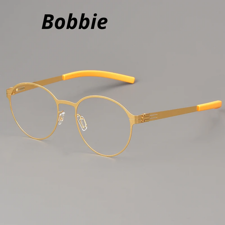 Bobbie Women's Full Rim Oval Round Steel Eyeglasses 214450