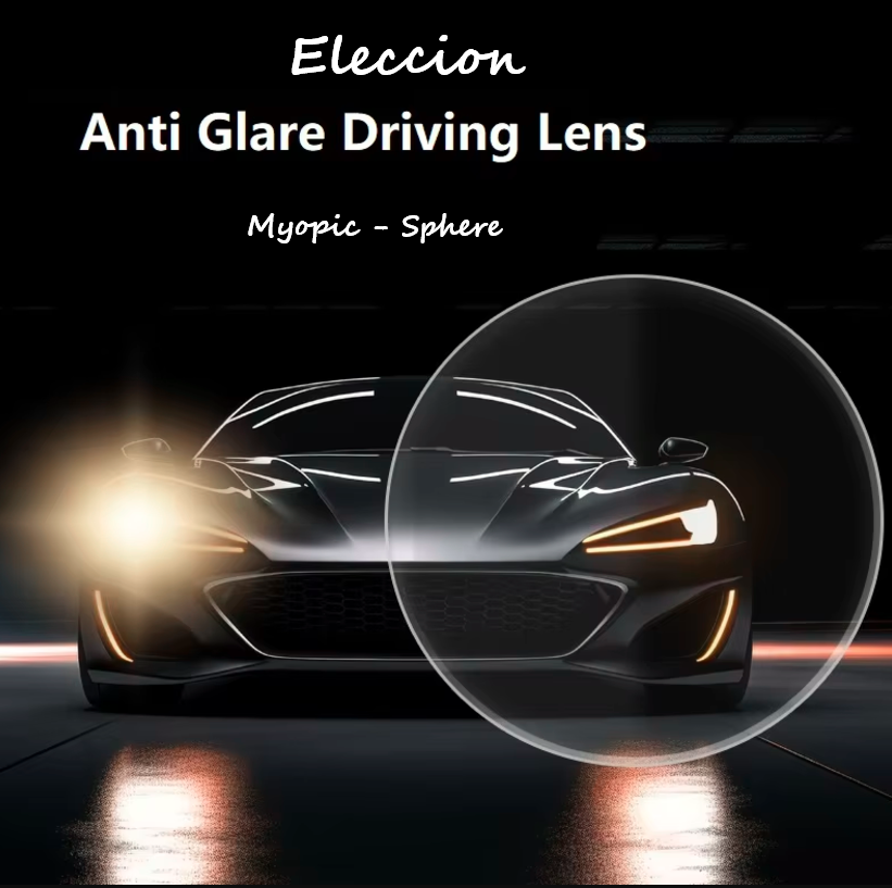 Eleccion Single Vision Anti Glare Driving Lenses Lenses Eleccion Lenses 1.56 Myopic (With Minus Sign in SPH)