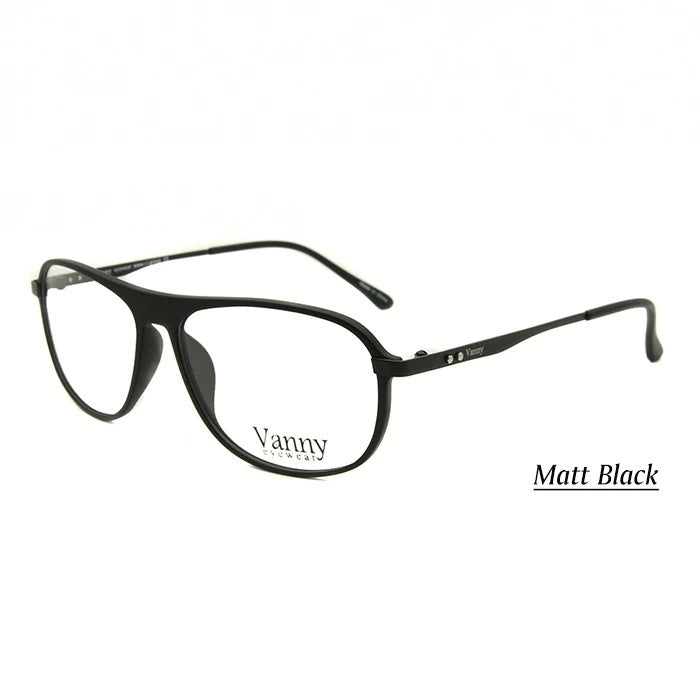 Esnbie Unisex Full Rim Oval Square Tr 90 Titanium Eyeglasses 2053 - Mens Glasses mblack