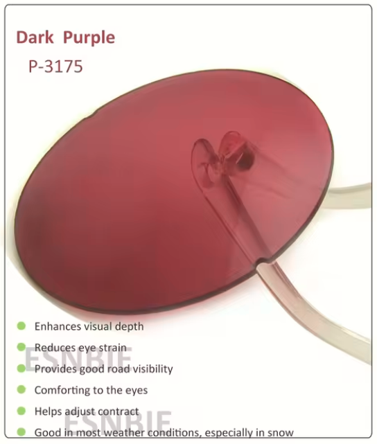 Esnbie 1.61 Index Non Polarized Tinted Lenses Lenses Esnbie Lenses Dark Purple  