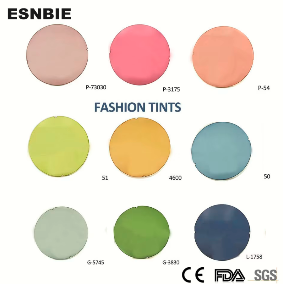 Esnbie 1.61 Index Non Polarized Tinted Lenses Lenses Esnbie Lenses   