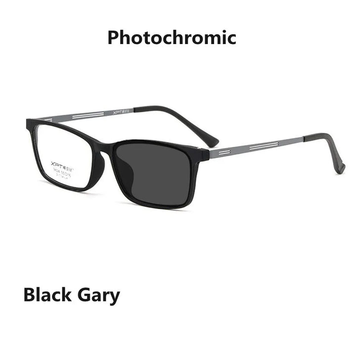Kocolior Unisex Full Rim Square Titanium Alloy Hyperopic Reading Glasses 9824.