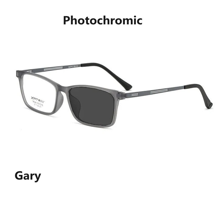 Kocolior Unisex Full Rim Square Titanium Alloy Hyperopic Reading Glasses 9824.