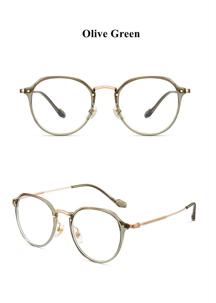 Chashma Unisex Full Rim Flat Top Oval Tr 90 Titanium Eyeglasses 888076.