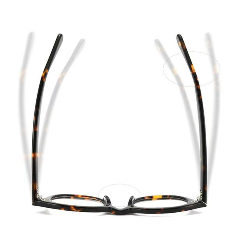 Yimaruili Unisex Full Rim Round Acetate Eyeglasses Three Sizes Y1915.