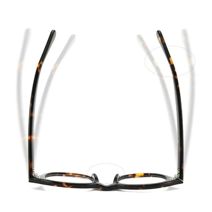 Yimaruili Unisex Full Rim Round Acetate Eyeglasses Three Sizes Y1915.