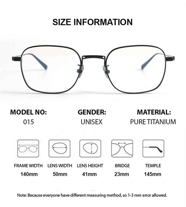 Chashma Unisex Full Rim Round Square Titanium Eyeglasses 881015 — view 2 | Chashma at FuzWeb
