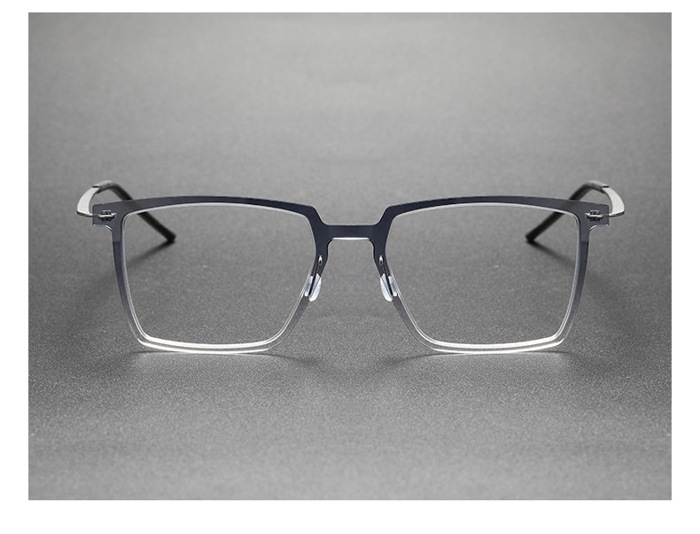 Oveliness Unisex Full Rim Square Acetate Titanium Eyeglasses — view 10 | Oveliness at FuzWeb