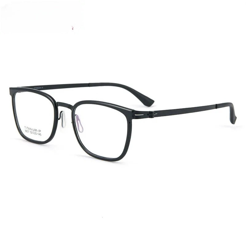 Chashma Unisex Full Rim Square Titanium Tr 90 Eyeglasses 8807.