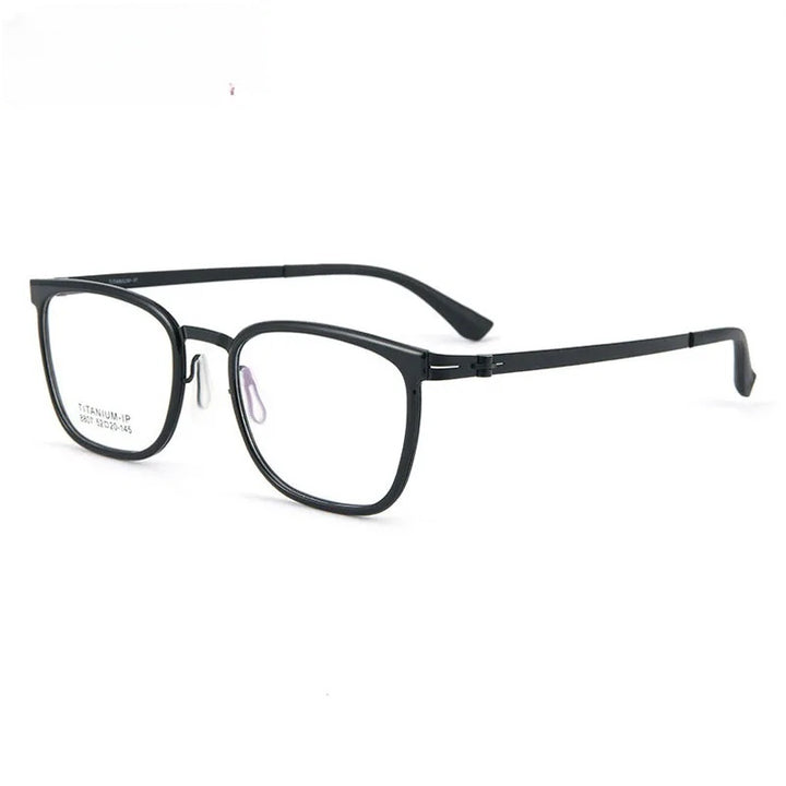 Chashma Unisex Full Rim Square Titanium Tr 90 Eyeglasses 8807.
