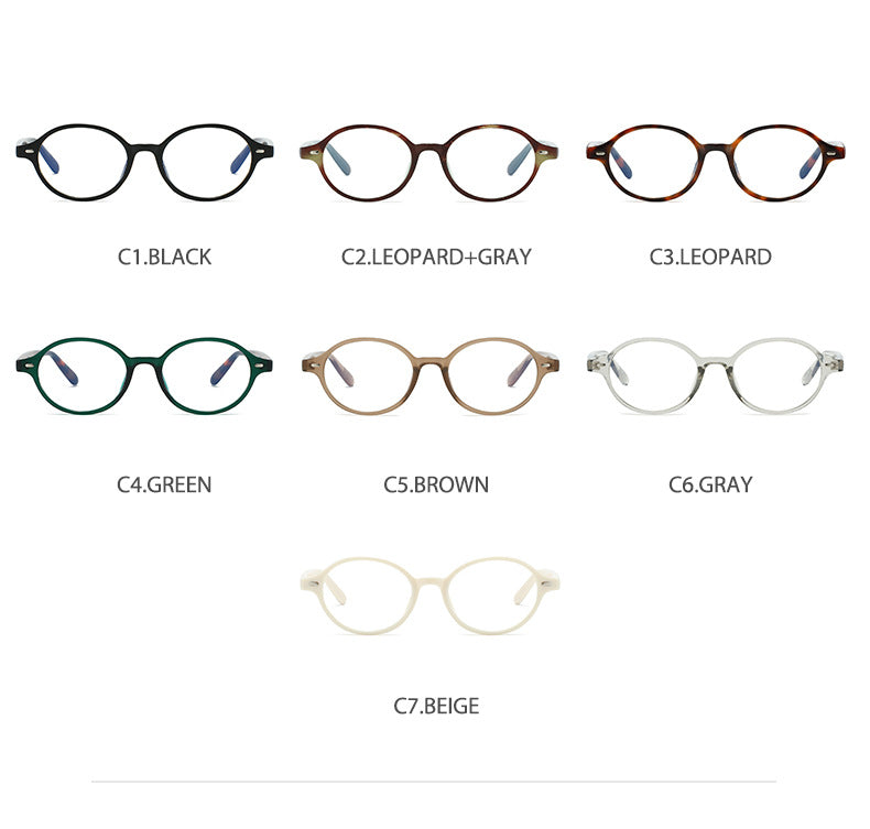Kocolior Unisex Full Rim Round PC Tr 90 Alloy Photochromic Reading Glasses 512297.