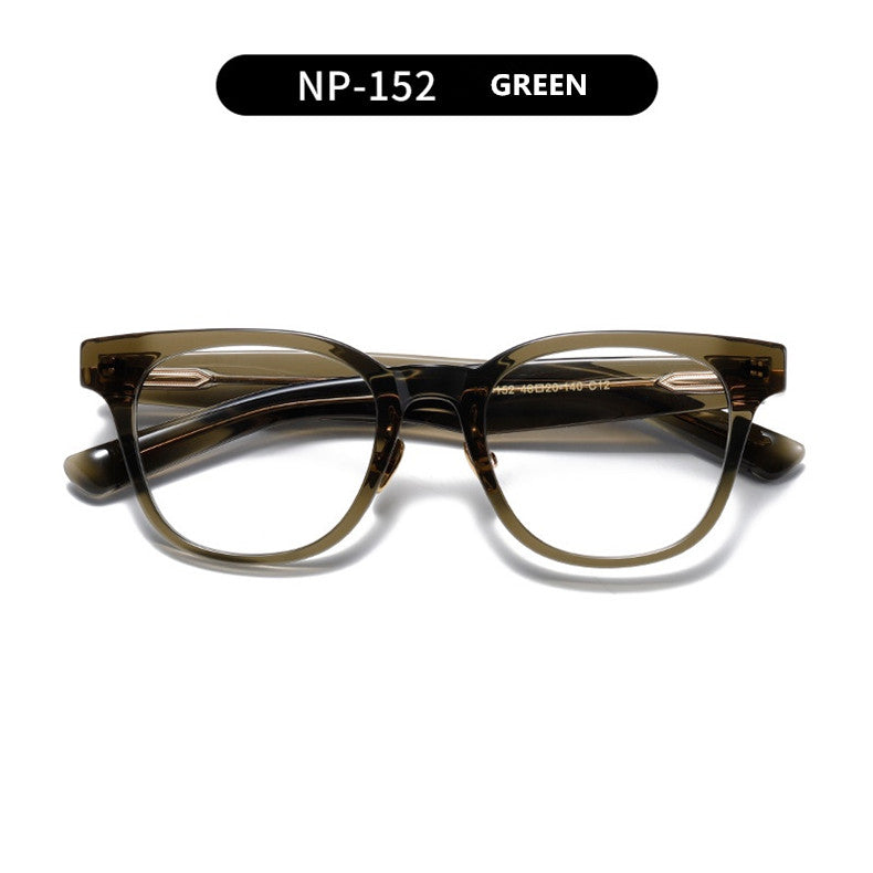 Aimee Unisex Full Rim Square Titanium Acetate Eyeglasses 14152.