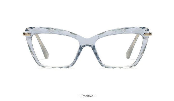 CCspace Womens Full Rim Rectangle Cat Eye Resin Alloy Frame Eyeglasses 45591 — view 15 | CCspace at FuzWeb