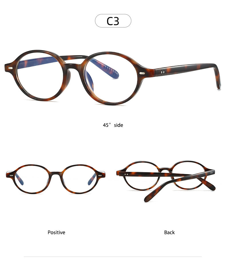 Kocolior Unisex Full Rim Round PC Tr 90 Alloy Photochromic Reading Glasses 512297.