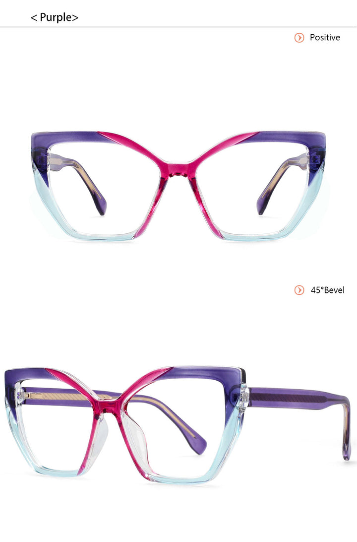 CCspace Womens Full Rim Cat Eye Tr 90 Titanium Frame Eyeglasses 54585 — view 11 | CCspace at FuzWeb