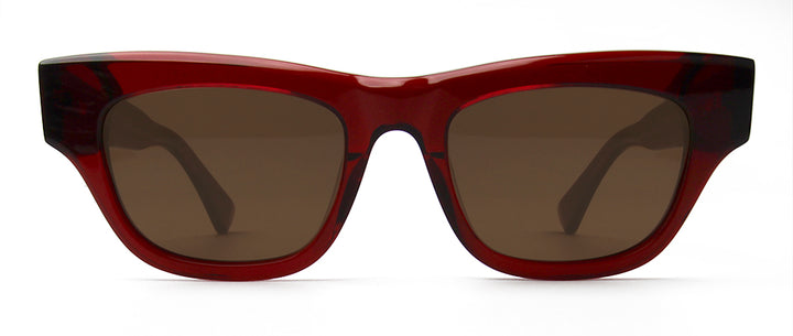 Esnbie Unisex Full Rim Square Brow Line Acetate Sunglasses 230321.
