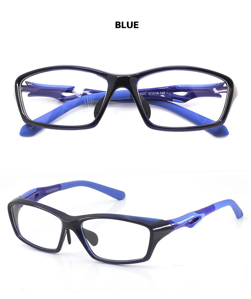 Chashma Ochki Unisex Full Rim Square Tr 90 Titanium Eyeglasses 318021.