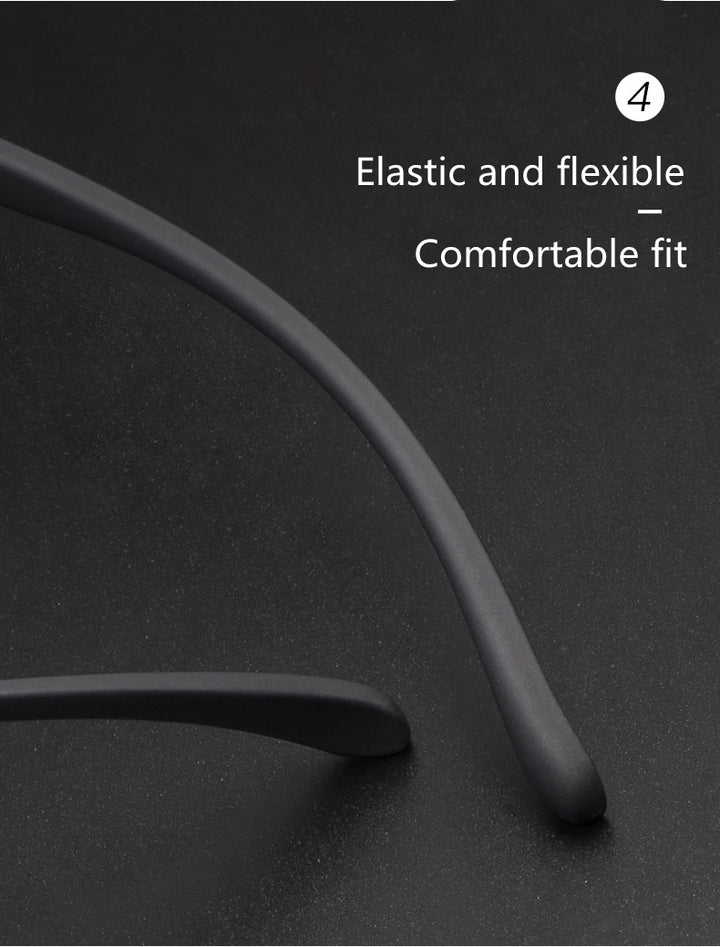 Kocolior Unisex Full Rim Square Tr 90 Hyperopic Reading Glasses 98007.