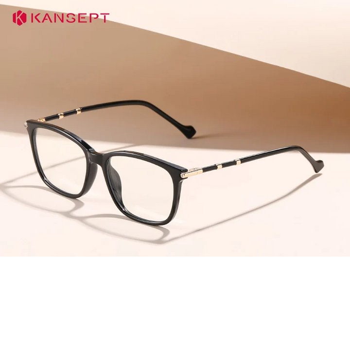 Kansept Women's Full Rim Square Tr 90 Alloy Reading Glasses 427001