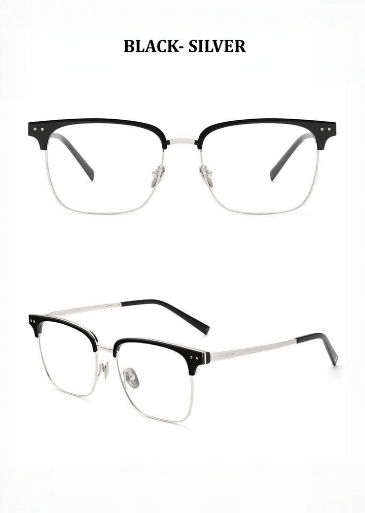 Chashma Ochki Unisex Full Rim Big Square Titanium Tr 90 Eyeglasses 881036.