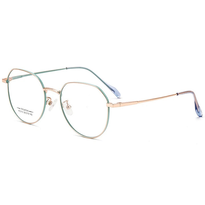 Chashma Ottica Unisex Full Rim Round Stainless Steel Eyeglasses Ac016