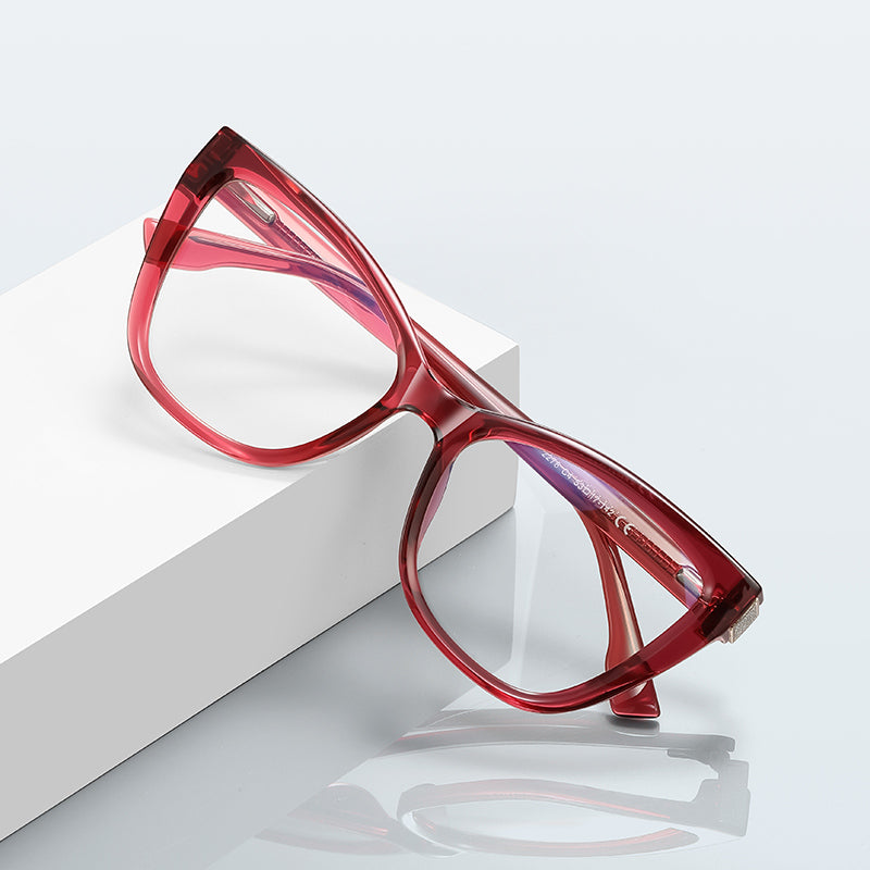 Vicky Womens Full Rim Butterfly Tr 90 Titanium Reading Glasses 512278 — view 1 | Vicky at FuzWeb