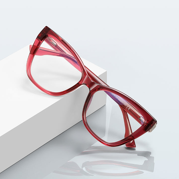Vicky Womens Full Rim Butterfly Tr 90 Titanium Reading Glasses 512278 — view 1 | Vicky at FuzWeb