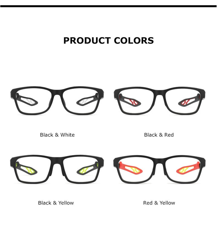 Chashma Ochki Unisex Full Rim Square Tr 90 Titanium Sport Eyeglasses 1927.
