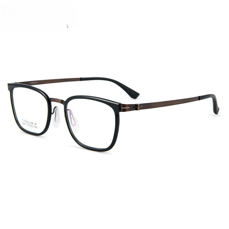 Chashma Unisex Full Rim Square Titanium Tr 90 Eyeglasses 8807.