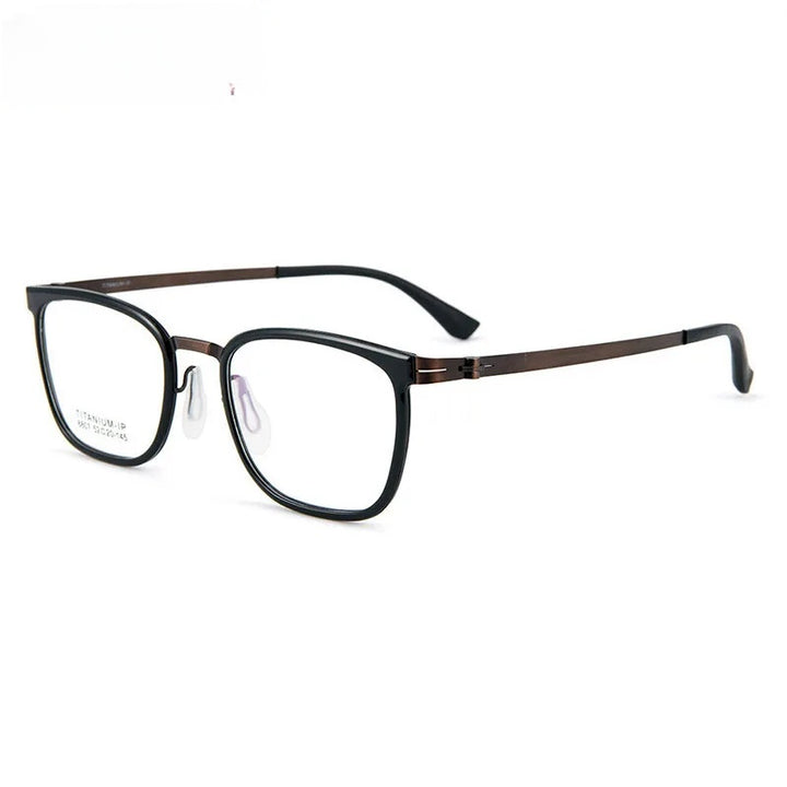 Chashma Unisex Full Rim Square Titanium Tr 90 Eyeglasses 8807.