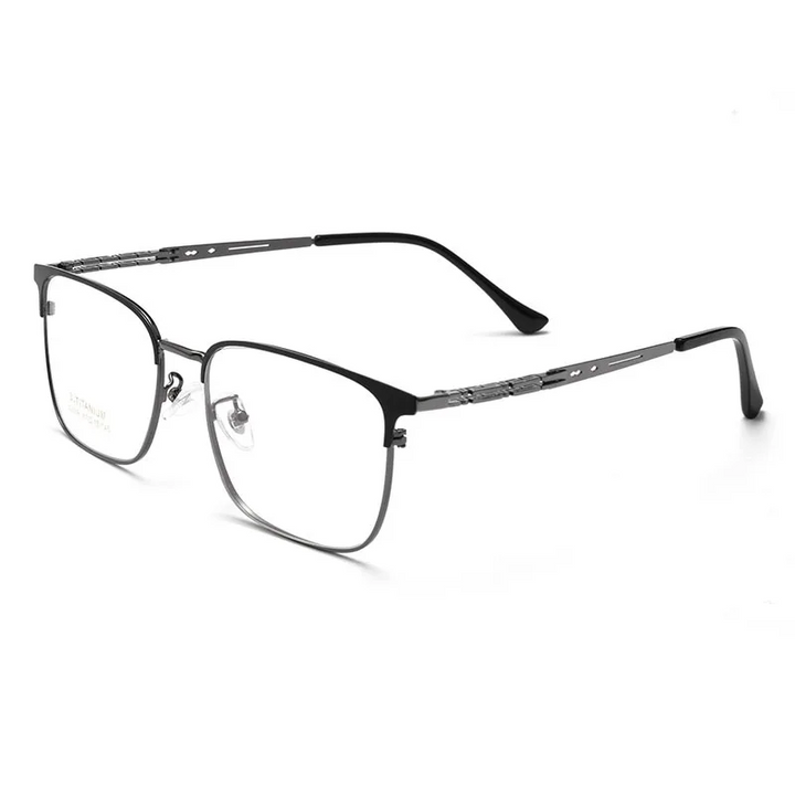 Gmei Optical 3839J unisex square alloy prescription eyeglasses — view 3