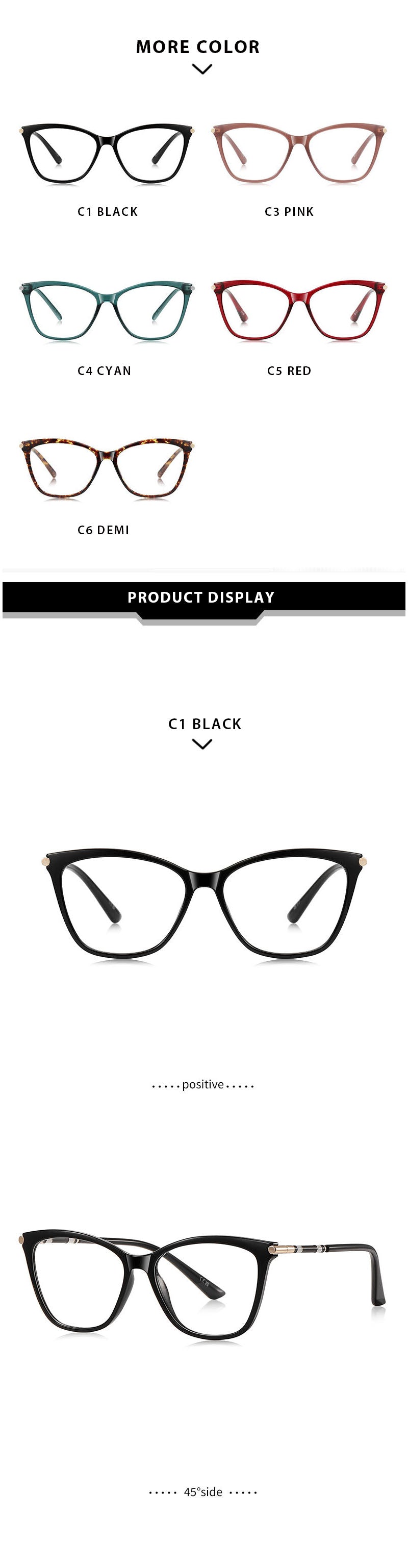 Kansept Unisex Full Rim Butterfly Tr 90 Metal Frames 152110 — view 2 | Kansept at FuzWeb
