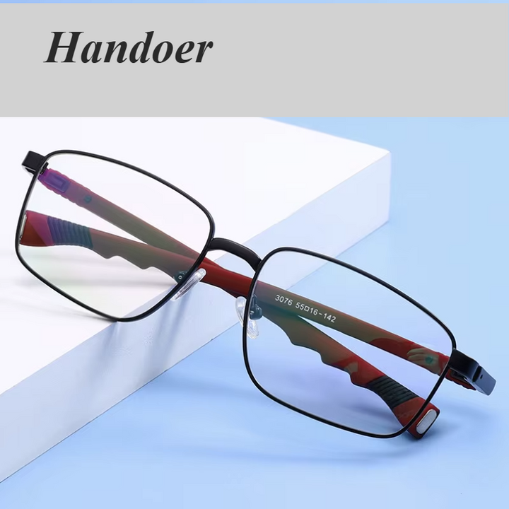 Handoer Unisex Full Rim Square Alloy Eyeglasses 30769