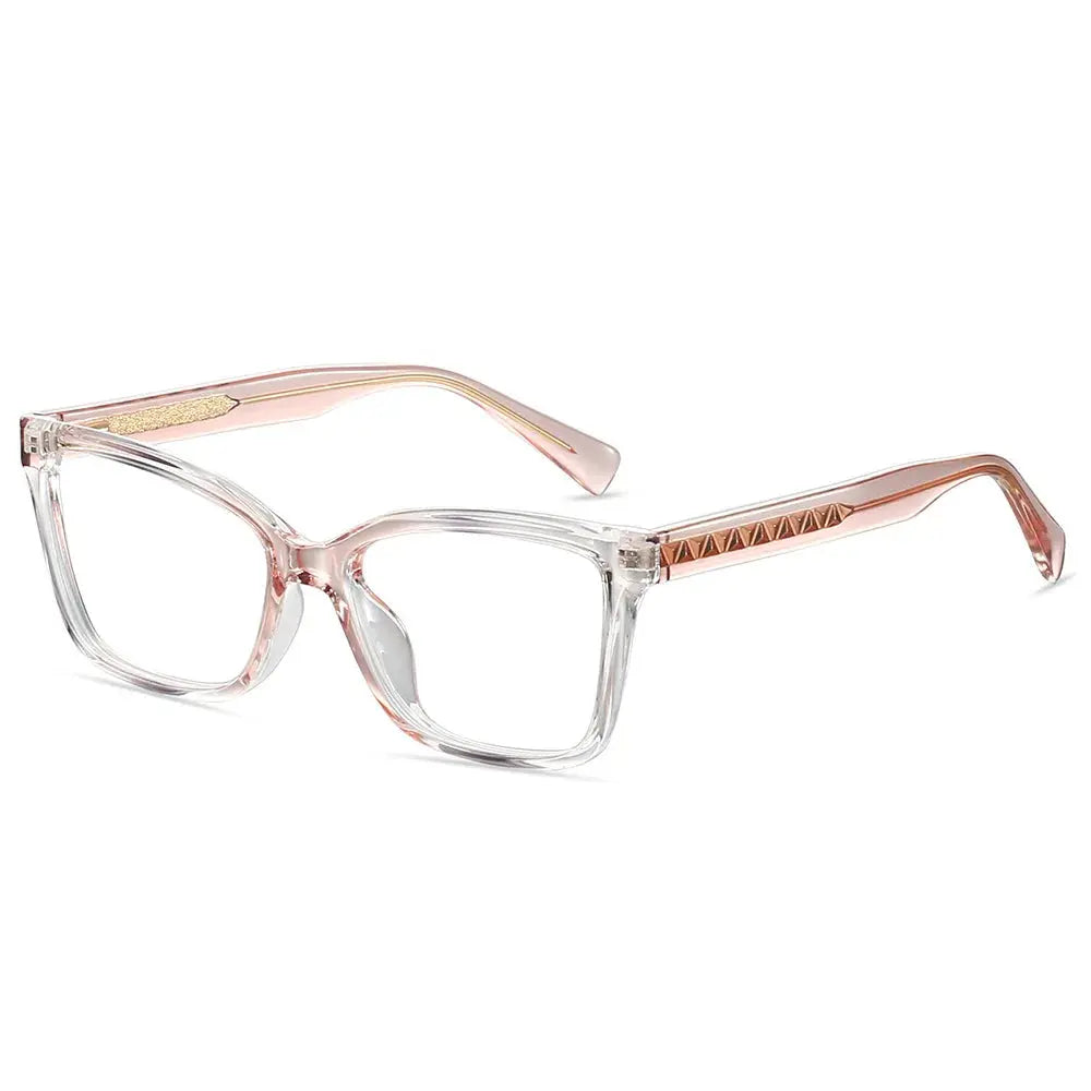 CCspace Unisex Full Rim Square Tr 90 Alloy Reading Glasses 802710.