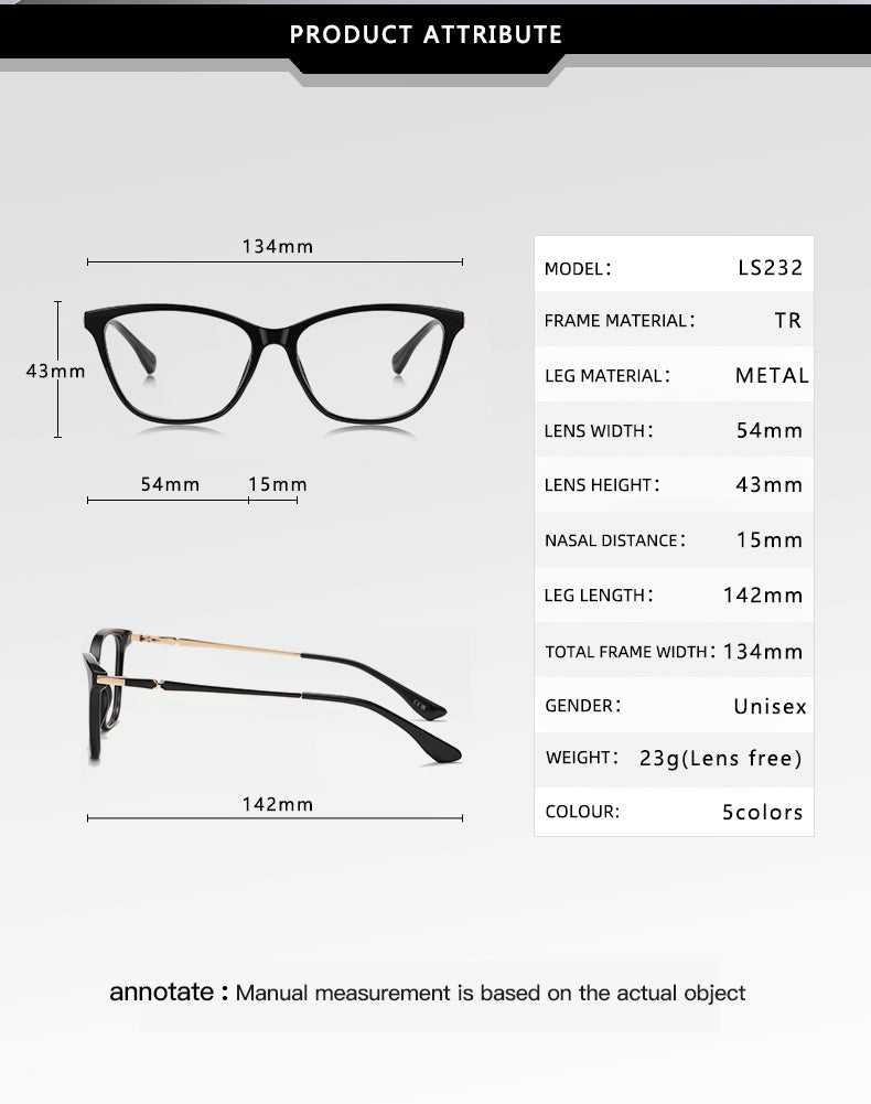 Vicky Womens Full Rim Square Cat Eye Tr 90 Alloy Reading Glasses 77232 — view 1 | Vicky at FuzWeb