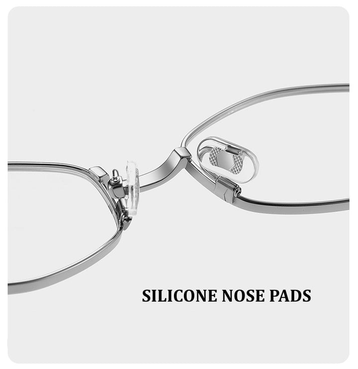 Chashma Ochki Unisex Full Rim Oval Titanium Eyeglasses 881218.