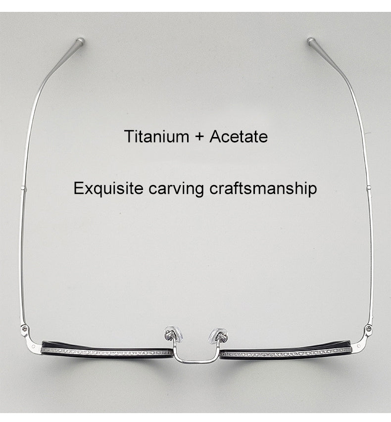 Krasivyy Mens Full Rim Polygon Square Titanium Acetate Eyeglasses 65910 — view 1 | Krasivyy at FuzWeb