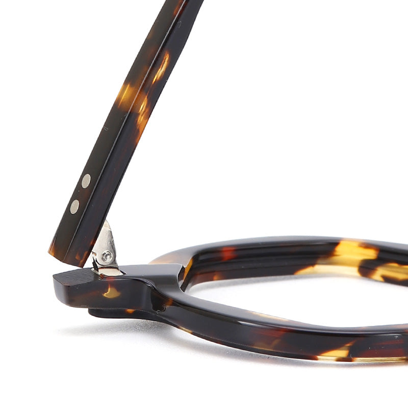Muzz Mens Full Rim Polygon Acetate Eyeglasses Pes8 — view 3 | Muzz at FuzWeb