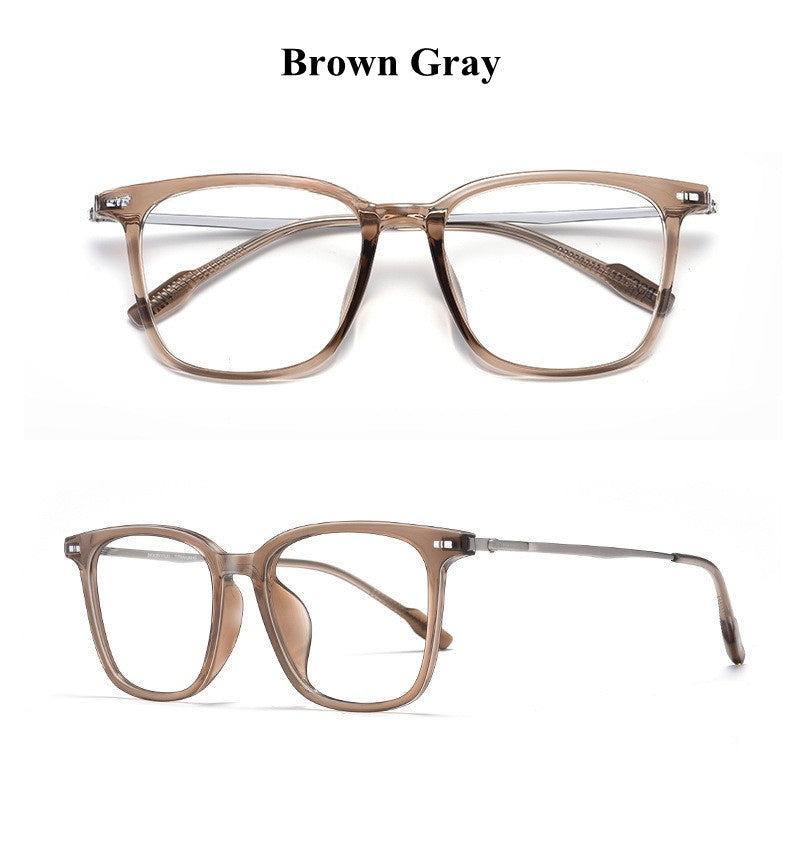 Chashma Ochki Unisex Full Rim Square Tr 90 Titanium Eyeglasses 331020.