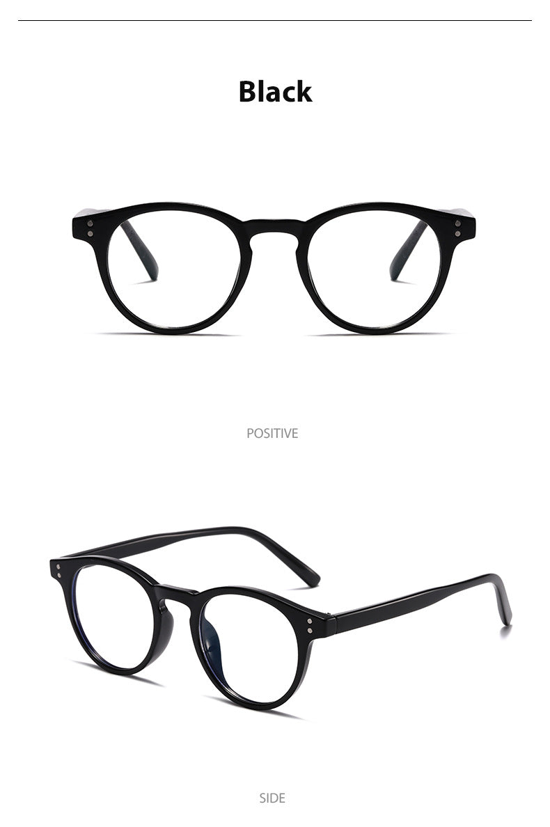 Kocolior Unisex Full Rim Round Acetate Hyperopic Reading Glasses 3313.