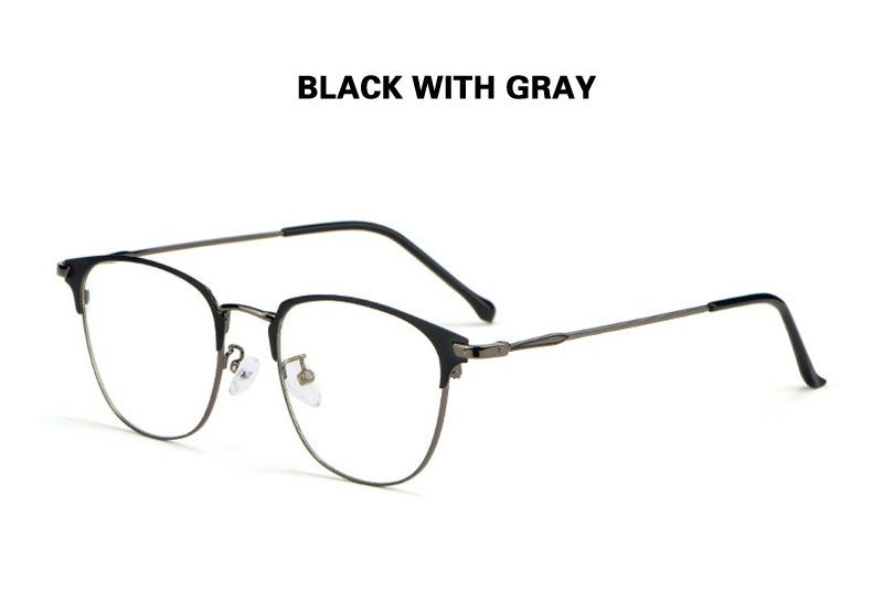 Chashma Ochki Unisex Full Rim Oval Square Alloy Eyeglasses 883389.
