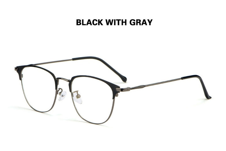 Chashma Ochki Unisex Full Rim Oval Square Alloy Eyeglasses 883389.